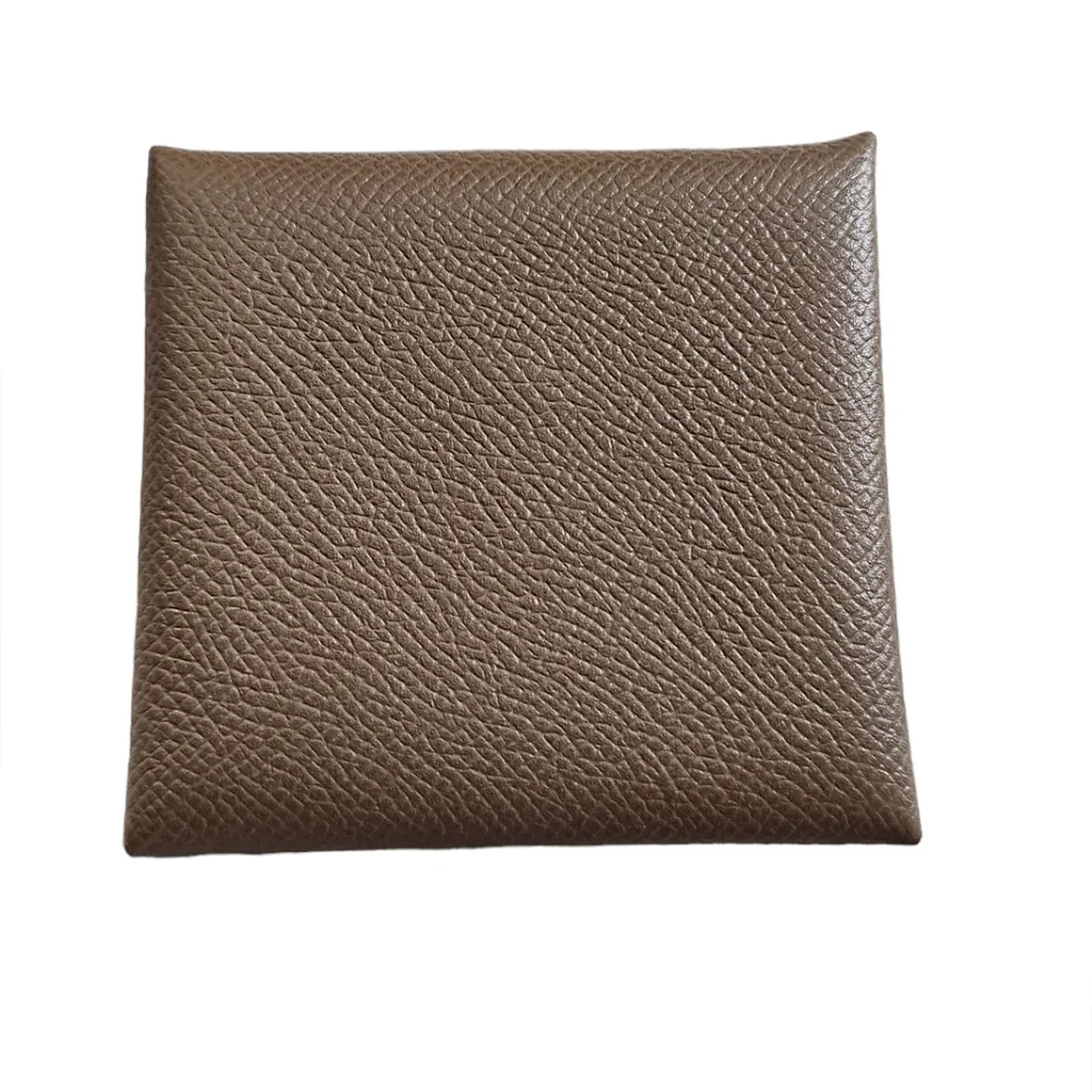 Authentic Hermes Bastia Epson Leather Change Purse Brown